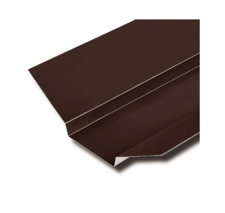 Планка ендовы верхняя 76х76х2000 (VikingMP-8017-0.45) Шоколад